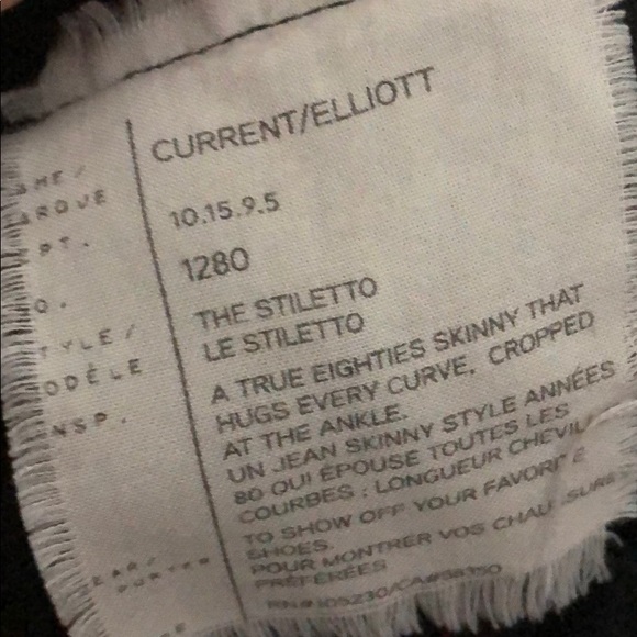 Used current Elliot coated black denim - Picture 8 of 8